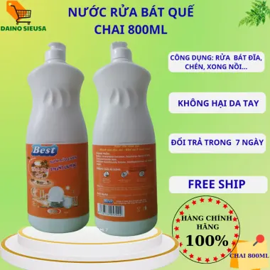 Nước Rửa Bát Thảo Dược Hương Quế 3.6kg Chicaphe - Diệt Khuẩn, Khử Mùi, Tiết Kiệm 6