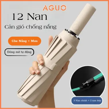 Ô Che Mưa - Ô Dù Che Nắng Tự Động 12 Cánh Thép Cứng Giá Rẻ 61500đ 2