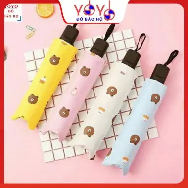Ô Dù Gấu Gấp Gọn Cho Bé - Ô Mưa Nắng Dễ Thương Giá Chỉ 40k Thay Vì 49600 VND 2