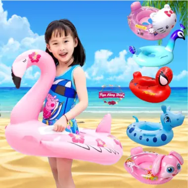 Phao Hình Thú Cho Bé 1-6 Tuổi Giá Rẻ - Phao Vịt, Thiên Nga, Khủng Long Chất Lượng Cao Chỉ 12000đ 2