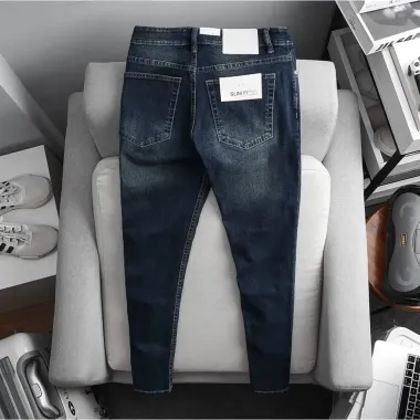 Quần Jean Nam Xanh Đậm Cao Cấp - Slim Fit Co Giãn - Giảm 33.000đ Còn 292.500đ 3