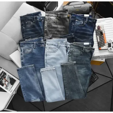Quần Jean Nam Xanh Đậm Cao Cấp - Slim Fit Co Giãn - Giảm 33.000đ Còn 292.500đ 4
