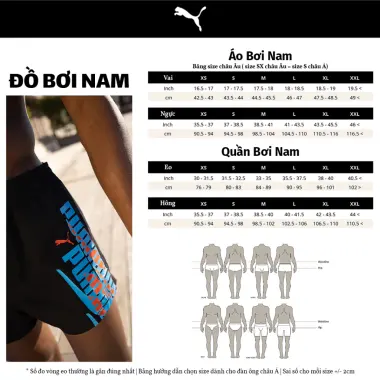 Quần Short Bơi PUMA Nam Giảm Giá - Quần Thể Thao Nam Có Logo Puma Swim Utility Mid Short Chất Lượng Cao