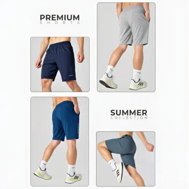 Quần Short Nam Thể Thao Siêu Mát 40k - Quần Đùi Nam Co Dãn Cạp Chun Chất Liệu Gió Mềm 9