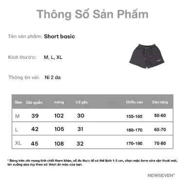 Quần Short Unisex N7 Basic Form Rộng Nam Nữ QS.321 - Giá Cực Sốc 139k Thay Vì 170k Local Brand 3