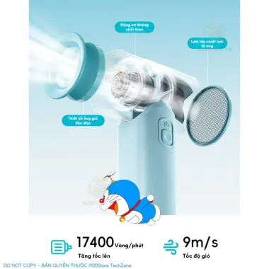 Quạt Cầm Tay Mini Doraemon N610 Turbo Màn LED 3000mAh Giảm Giá Cực Sấu Chỉ 365k 6 Quạt Cầm Tay Mini Doraemon N610 Turbo Màn LED 3000mAh Giảm Giá Cực Sấu Chỉ 365k 6