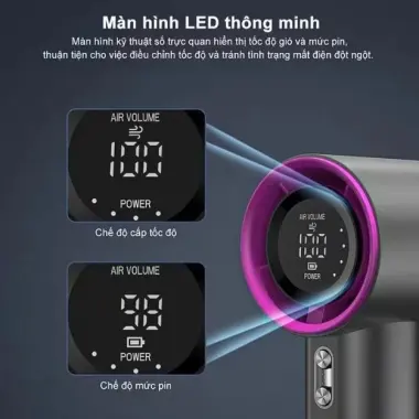 Quạt Cầm Tay Mini N68 4000mAh Sạc Lại Gió Mạnh 100 Tốc Độ Turbo Giá Rẻ Chỉ 30k 3