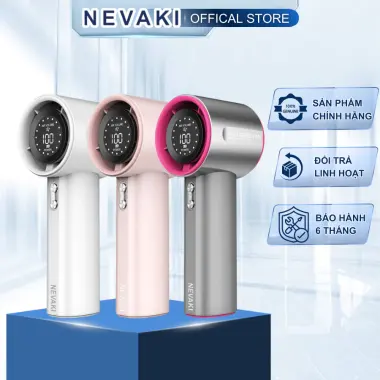 Quạt cầm tay mini NEVAKI GS1 pin 4000mAh tốc độ gió 100 cấp điều chỉnh màn hình kỹ thuật số 2 Quạt cầm tay mini NEVAKI GS1 pin 4000mAh tốc độ gió 100 cấp điều chỉnh màn hình kỹ thuật số 2