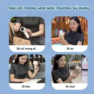 Quạt điện mini cầm tay TOPGIA siêu mát, tiện lợi giá chỉ 159k 4 Quạt điện mini cầm tay TOPGIA siêu mát, tiện lợi giá chỉ 159k 4