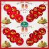 Quạt Giấy Đỏ Cao Cấp Trang Trí Đám Cưới Tết 2025 Giá Rẻ 18500Đ 3
