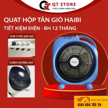 Quạt Hộp Haibi 3 Tốc Độ Gió Giá Rẻ HCM - HOẢ TỐC 2H - Bảo Hành 12 Tháng 2 Quạt Hộp Haibi 3 Tốc Độ Gió Giá Rẻ HCM - HOẢ TỐC 2H - Bảo Hành 12 Tháng 2
