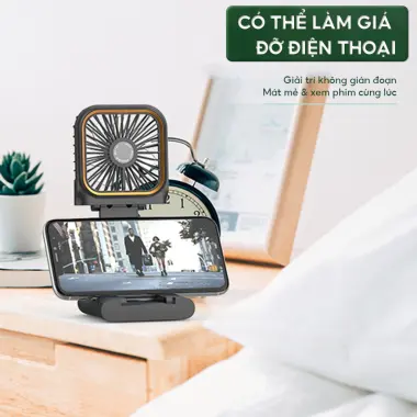 Quạt Mini Cầm Tay Pin Khủng - Gọn Gàng Tiện Dụng Giá Chỉ 39900đ 4