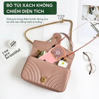 Quạt Mini Cầm Tay Pin Khủng - Gọn Gàng Tiện Dụng Giá Chỉ 39900đ 6