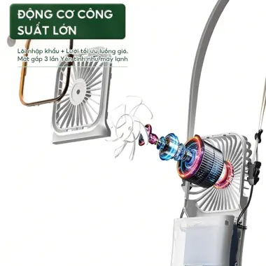 Quạt Mini Cầm Tay Pin Khủng - Gọn Gàng Tiện Dụng Giá Chỉ 39900đ 9