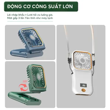 Quạt Mini Cầm Tay Pin Khủng - Gọn Gàng Tiện Dụng Giá Chỉ 39900đ 10