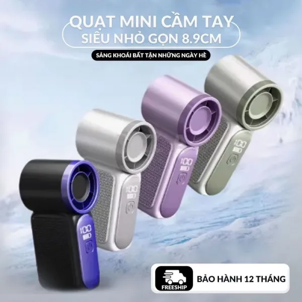 Hình ảnh sản phẩm Quạt Mini Cầm Tay Tích Điện X688 3000mAh 6 Cấp Độ Chạy Êm Giá Rẻ 9120đ