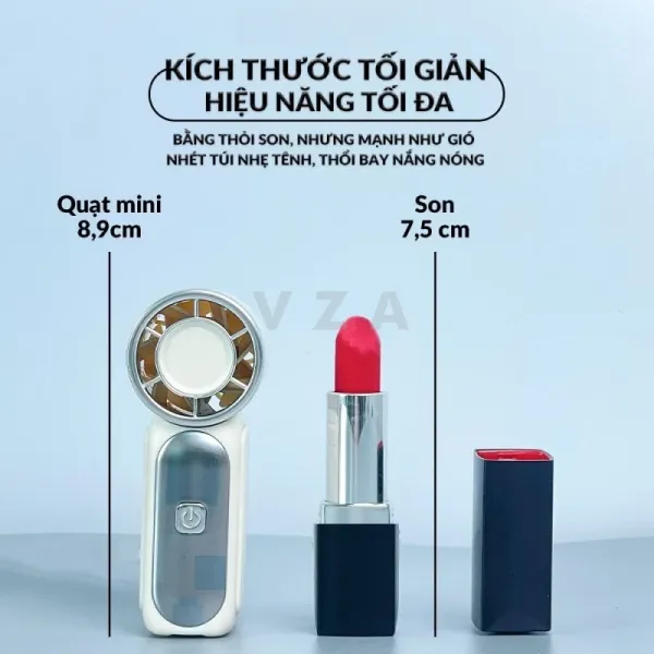 Hình ảnh sản phẩm Quạt Mini Cầm Tay Tích Điện X688 3000mAh 6 Cấp Độ Chạy Êm Giá Rẻ 9120đ