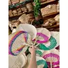 Quạt Nan Cầm Tay Đan Tay Mây Cói Tự Nhiên Trang Trí Decor Giá Rẻ Khuyến Mãi 15500đ 3