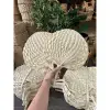 Quạt Nan Cầm Tay Đan Tay Mây Cói Tự Nhiên Trang Trí Decor Giá Rẻ Khuyến Mãi 15500đ 9