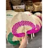 Quạt Nan Cầm Tay Đan Tay Mây Cói Tự Nhiên Trang Trí Decor Giá Rẻ Khuyến Mãi 15500đ 11