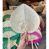 Quạt Nan Cầm Tay Đan Tay Mây Cói Tự Nhiên Trang Trí Decor Giá Rẻ Khuyến Mãi 15500đ 15
