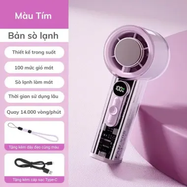 Quạt Sò Lạnh Cầm Tay Mini FAN X05 Turbo Jet Sạc Lại 3000mAh Gió Mạnh 140Vòng/Phút Giá Rẻ 13 Quạt Sò Lạnh Cầm Tay Mini FAN X05 Turbo Jet Sạc Lại 3000mAh Gió Mạnh 140Vòng/Phút Giá Rẻ 13