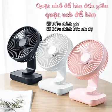 Quạt Tích Điện Mini D606 Để Bàn Gấp 90 Độ 4 Tốc Độ Gió Pin 4000mAh Giá Rẻ 3 Quạt Tích Điện Mini D606 Để Bàn Gấp 90 Độ 4 Tốc Độ Gió Pin 4000mAh Giá Rẻ 3