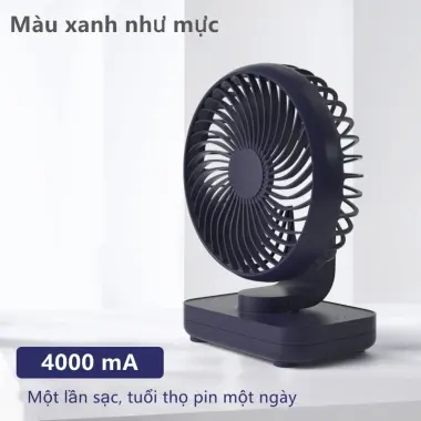 Quạt Tích Điện Mini D606 Để Bàn Gấp 90 Độ 4 Tốc Độ Gió Pin 4000mAh Giá Rẻ 13 Quạt Tích Điện Mini D606 Để Bàn Gấp 90 Độ 4 Tốc Độ Gió Pin 4000mAh Giá Rẻ 13