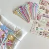 Que sao cắm trang trí, decor gói hàng, xiên trái cây, nhiều màu diy 4