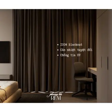 Rèm cửa sổ màu nâu đất chống nắng 99% cao cấp, decor phòng ngủ đẹp, giá rẻ 247500đ 4 Rèm cửa sổ màu nâu đất chống nắng 99% cao cấp, decor phòng ngủ đẹp, giá rẻ 247500đ 4