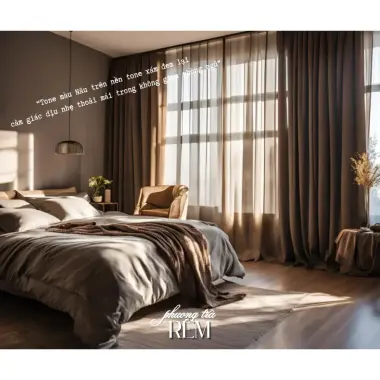 Rèm cửa sổ màu nâu đất chống nắng 99% cao cấp, decor phòng ngủ đẹp, giá rẻ 247500đ 9 Rèm cửa sổ màu nâu đất chống nắng 99% cao cấp, decor phòng ngủ đẹp, giá rẻ 247500đ 9