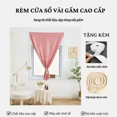 Rèm Gấm Dán Cửa Chống Nắng Shihome Tối Màu - Giảm 20% còn 54110đ 6 Rèm Gấm Dán Cửa Chống Nắng Shihome Tối Màu - Giảm 20% còn 54110đ 6