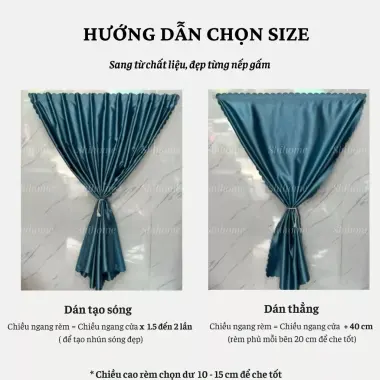 Rèm Gấm Dán Cửa Chống Nắng Shihome Tối Màu - Giảm 20% còn 54110đ 7 Rèm Gấm Dán Cửa Chống Nắng Shihome Tối Màu - Giảm 20% còn 54110đ 7
