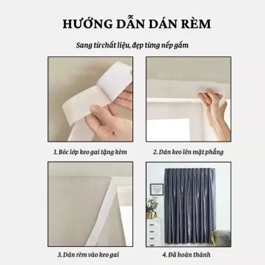 Rèm Gấm Dán Cửa Chống Nắng Shihome Tối Màu - Giảm 20% còn 54110đ 8 Rèm Gấm Dán Cửa Chống Nắng Shihome Tối Màu - Giảm 20% còn 54110đ 8