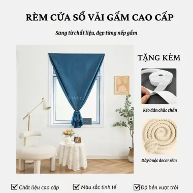 Rèm Gấm Dán Cửa Chống Nắng Shihome Tối Màu - Giảm 20% còn 54110đ 12 Rèm Gấm Dán Cửa Chống Nắng Shihome Tối Màu - Giảm 20% còn 54110đ 12