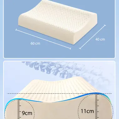 Ruột Gối Cao Su Non Cao Cấp He thong Nem Thiết Kế Cổ Công Thái Học Lượn Sóng Nằm Ngủ Chống Đau Cổ Vai Gáy, Giảm Ngáy 3
