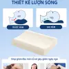 Ruột Gối Cao Su Non Cao Cấp He thong Nem Thiết Kế Cổ Công Thái Học Lượn Sóng Nằm Ngủ Chống Đau Cổ Vai Gáy, Giảm Ngáy 6