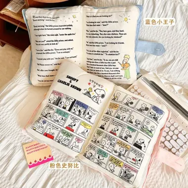 Sáng Tạo Hoàng Tử Nhỏ Sách Gối Hoạt Hình Dễ Thương Snoopy Gối Chữa Bệnh Quà Tặng Sinh Nhật Bạn Gái Cặp Đôi 4