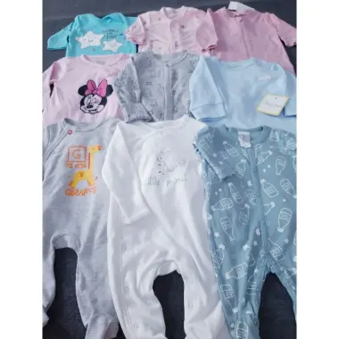 Sleepsuit (mặc nằm điều hòa), bodysuit bộ body ngủ dài tay liền thân xuất dư cho bé (ship HỎA TỐC Hà Nội) 2