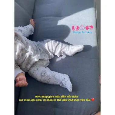 Sleepsuit (mặc nằm điều hòa), bodysuit bộ body ngủ dài tay liền thân xuất dư cho bé (ship HỎA TỐC Hà Nội) 7