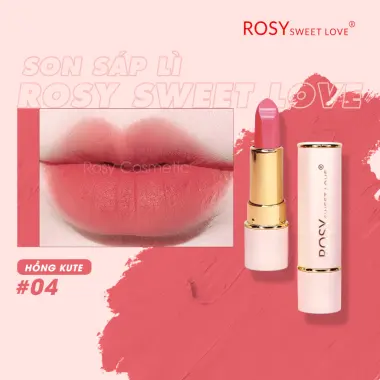 Son Lì Rosy Sweet Love Màu Hồng Kute Giá Chỉ 130k - Thỏi Son Chính Hãng Giảm 20% 4 Son Lì Rosy Sweet Love Màu Hồng Kute Giá Chỉ 130k - Thỏi Son Chính Hãng Giảm 20% 4