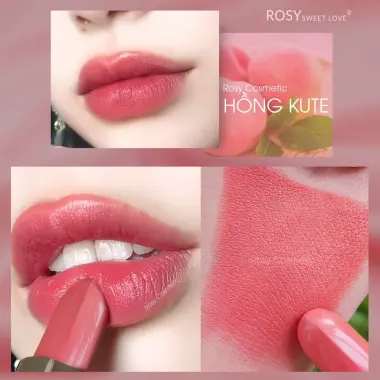 Son Lì Rosy Sweet Love Màu Hồng Kute Giá Chỉ 130k - Thỏi Son Chính Hãng Giảm 20% 5 Son Lì Rosy Sweet Love Màu Hồng Kute Giá Chỉ 130k - Thỏi Son Chính Hãng Giảm 20% 5