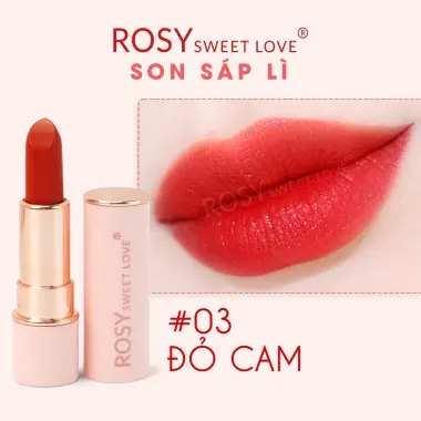 Son Lì Rosy Sweet Love Màu Hồng Kute Giá Chỉ 130k - Thỏi Son Chính Hãng Giảm 20% 12 Son Lì Rosy Sweet Love Màu Hồng Kute Giá Chỉ 130k - Thỏi Son Chính Hãng Giảm 20% 12