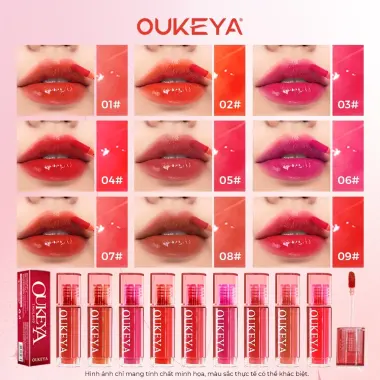 Son Môi Gloss Tint OUKEYA - Bền Màu, Cấp Ẩm, Giá Chỉ 72000đ 5 Son Môi Gloss Tint OUKEYA - Bền Màu, Cấp Ẩm, Giá Chỉ 72000đ 5