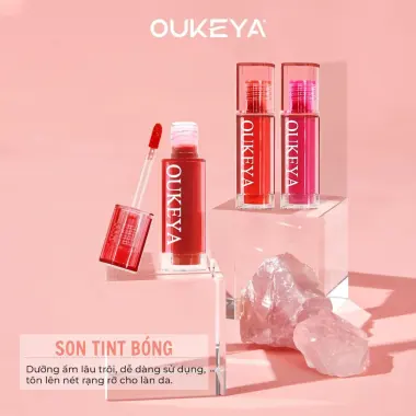 Son Môi Gloss Tint OUKEYA - Bền Màu, Cấp Ẩm, Giá Chỉ 72000đ 10 Son Môi Gloss Tint OUKEYA - Bền Màu, Cấp Ẩm, Giá Chỉ 72000đ 10