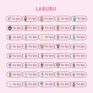 Sticker In Tên Bé Học Tập - Dán Dễ, Không Bay Màu, Giá Chỉ 27k/Set 100c 3