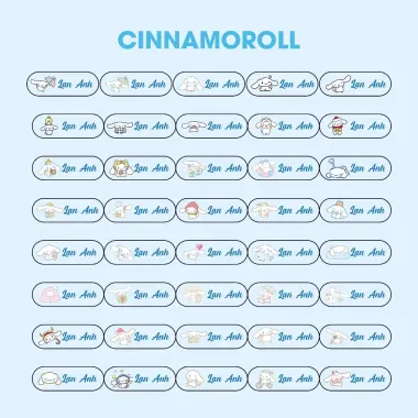 Sticker In Tên Bé Học Tập - Dán Dễ, Không Bay Màu, Giá Chỉ 27k/Set 100c 9