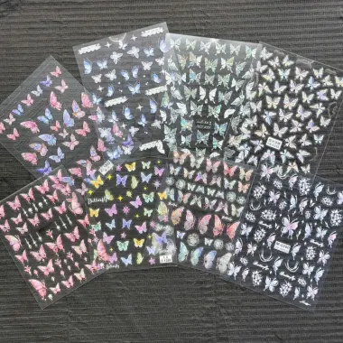 Sticker Lụa 5D Cao Cấp Đính Đá - Phụ Kiện Trang Trí Giá Rẻ Chỉ 8900đ 2