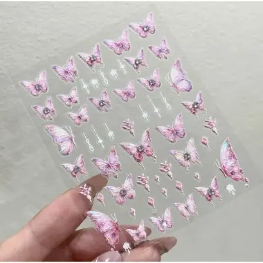 Sticker Lụa 5D Cao Cấp Đính Đá - Phụ Kiện Trang Trí Giá Rẻ Chỉ 8900đ 5