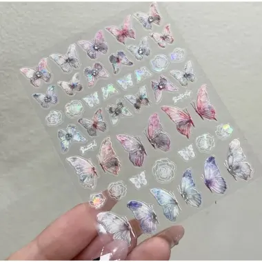 Sticker Lụa 5D Cao Cấp Đính Đá - Phụ Kiện Trang Trí Giá Rẻ Chỉ 8900đ 7